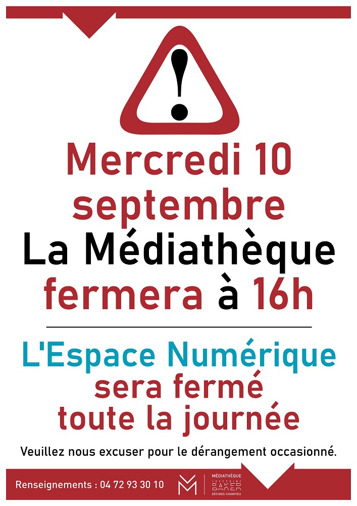 affiche fermeture