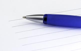 stylo feuille