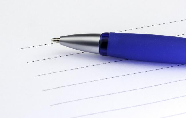 stylo feuille
